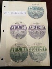 Original car tax for sale  HIGH WYCOMBE