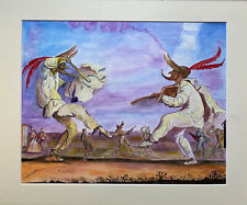 Tableau aquarelle commedia d'occasion  Dijon