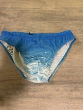 Maiô masculino Moschino Speedo estampa azul oceano tamanho pequeno, usado comprar usado  Enviando para Brazil