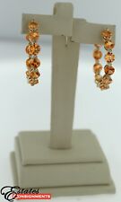 Usado, Brincos de argola Melissa Joy Manning ouro 14k diamantes granada Spessartite comprar usado  Enviando para Brazil