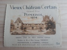 Etiquette vin vieux d'occasion  Quimperlé