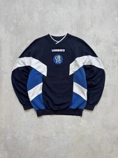 Moletom vintage Umbro Chelsea 1997/99 futebol treinamento fora caimento quadrado anos 90, usado comprar usado  Enviando para Brazil