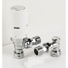 Radiator valves white for sale  STAFFORD