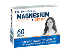 Magnésio Magnez Vit B6 Cãibras Estresse Fadiga 60 Comprimidos Fortes Fácil de Engolir, usado comprar usado  Enviando para Brazil