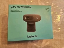 Logitech webcam full HD C270 720p microfone embutido novo na caixa streaming de reuniões, usado comprar usado Logitech webcam full HD C270 720p microfone embutido novo na caixa streaming de reuniões, usado comprar usado  Enviando para Brazil