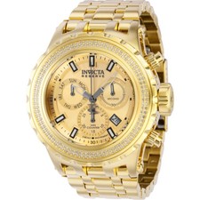 Invicta Reserve Specialty Subaqua cronógrafo quartzo diamante mostrador dourado masculino comprar usado  Enviando para Brazil