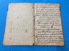 Manoscritto votivo religioso usato  Varese