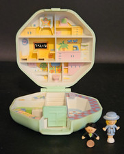 Polly Pocket Vintage 1990 POLLY'S SCHOOL KOMPLETNY ZESTAW Bluebird Green Case na sprzedaż  Wysyłka do Poland
