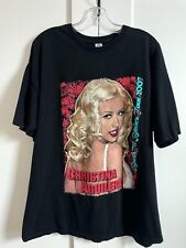 Camiseta Preta Vintage Christina Aguilera "Back to Basics Tour 2007" Tamanho comprar usado  Enviando para Brazil