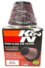 Braçadeira universal de alto fluxo K and N no filtro de ar lavável redonda cônica RU-5138 comprar usado  Enviando para Brazil