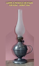 Lampe pétrole étain d'occasion Lampe pétrole étain d'occasion  Limoges-