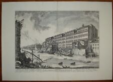 Stampa antica veduta usato  Roma