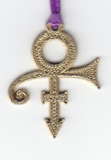 Usado, Edição limitada PRINCE Enfeite de árvore de Natal SÍMBOLO DE AMOR METÁLICO DOURADO (PROTÓTIPO) comprar usado  Enviando para Brazil