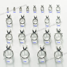 Conjunto de brinco/pingente de prata esterlina pré-entalhado redondo pendurado de 4 mm a 25 mm comprar usado  Enviando para Brazil
