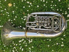 Usado, Bela tuba militar alemã antiga (Segunda Guerra Mundial) 4 podridão. válvulas "SA Standarte 142" A.K. Hüttl comprar usado  Enviando para Brazil