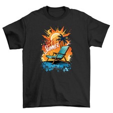 Sente-se e relaxe com camiseta cadeira de praia "Summer_48" - vibrações engraçadas de verão! Un comprar usado  Enviando para Brazil