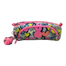 Usado, Bolsa estojo lápis Kipling Stardust rosa/branco/azul estrelas corações comprar usado  Enviando para Brazil