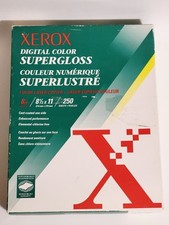 *250 Folhas XEROX 8,5x11 Digital Color Supergloss 8pt. Laser/copiadora colorida de papel comprar usado  Enviando para Brazil