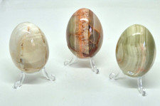 Polished onyx eggs for sale  LONDON