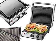 180° Grill kontaktowy Grill elektryczny Paninigrill Toster do kanapek Panini Maker  na sprzedaż  Wysyłka do Poland