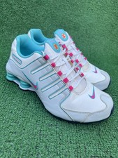 Nike Shox NZ Youth GS Branco Azul Claro Rosa Tamanho 7Y (415245-113) Usado comprar usado  Enviando para Brazil