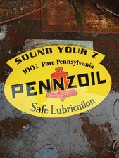 Porcelian pennzoil enamel d'occasion  Expédié en Belgium