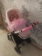Baby pram pink for sale  LEEDS