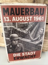 Blechschild ddr mauer gebraucht kaufen  Duisburg