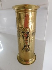 17,5 x 8 Vintage Design de Golfe Inglaterra Vaso de Piso de Latão-Guarda-Guarda-Cana Suporte, usado comprar usado  Enviando para Brazil