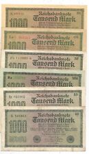 Reichsbanknoten 6x1000 mark gebraucht kaufen  Stade