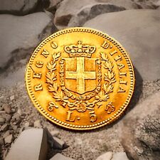 1863 lire oro usato  Viu