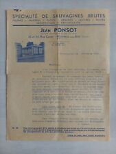 Ponsot fourrures sauvagines d'occasion  Louviers