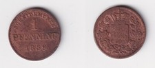 Pfennig kupfer münze gebraucht kaufen  Borna