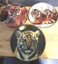 Decorative plates tigers for sale  BROMSGROVE