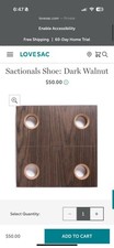 Lovesac shoe walnut for sale  Plano