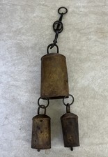  Antigo 1900's Vintage Metal Vaca Bell Cobre Latão Ferro Clapper   comprar usado  Enviando para Brazil