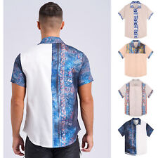 Camisa masculina férias top hippie moda casual fantasia festa boliche estampa comprar usado  Enviando para Brazil
