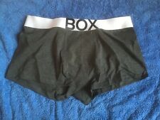 NOVO ESTILO SEXY 'CAIXA' MASCULINA BAÚ BOXERS CINZA ESCURO E BRANCO GRANDE comprar usado  Enviando para Brazil