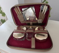 Old vintage cosmetic bag with a manicure set from 50-60s, używany na sprzedaż  PL