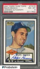 2001 Topps Team Topps Legends autógrafo Ralph Branca Dodgers AUTO PSA 8 comprar usado  Enviando para Brazil
