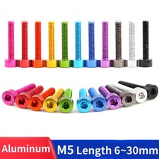 Parafuso Allen de liga de alumínio M5 faça você mesmo soquete tampa parafusos cabeça sextavada anodizado colorido comprar usado  Enviando para Brazil
