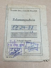Registrierschein ddr zugmaschi gebraucht kaufen  Wernigerode