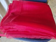 Raspberry red organza for sale  SMETHWICK