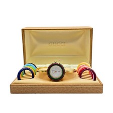 Vintage Gucci Moldura de Mudança Banhado a Ouro Relógio Feminino Anos 90 com Caixa Original 1100L comprar usado  Enviando para Brazil
