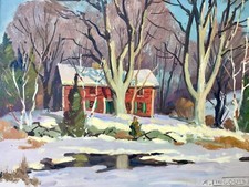 Arthur lingquist painting for sale  Stowe