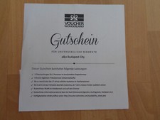 Hotelgutschein budapest ün gebraucht kaufen  Finsterwalde