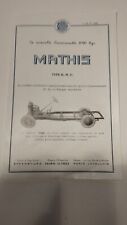 Belle brochure mathis d'occasion  Vertus