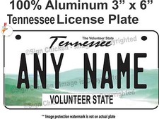  MINI PLACA DE LICENÇA ESTADUAL DE BICICLETA PERSONALIZADA - TENNESSEE - personalizada - PLACA DE BICICLETA comprar usado  Enviando para Brazil