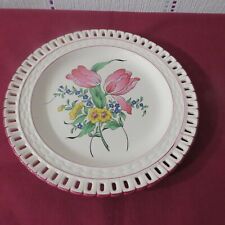 Openwork earthenware plate d'occasion  Expédié en Belgium