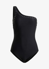 Shoulder badeanzug schwarz gebraucht kaufen  Deutschland